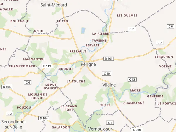 Plan de Périgné