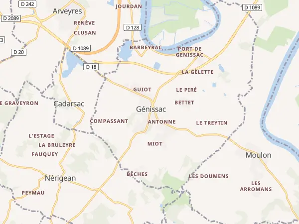 Plan de Génissac