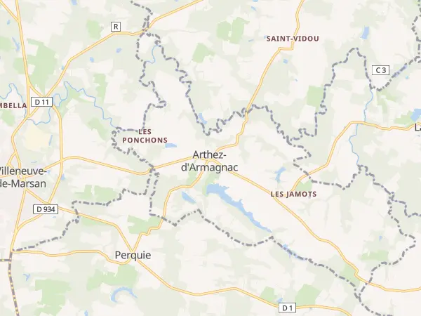 Plan de Arthez-d’Armagnac
