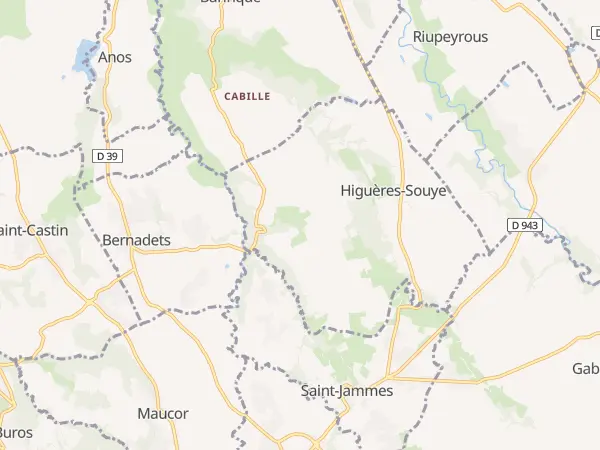 Plan de Higuères-Souye