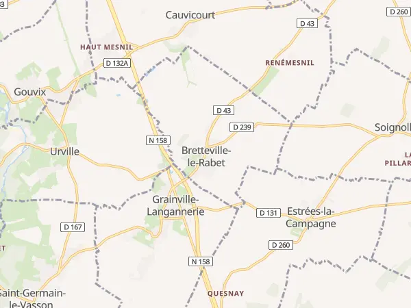 Plan de Bretteville-le-Rabet