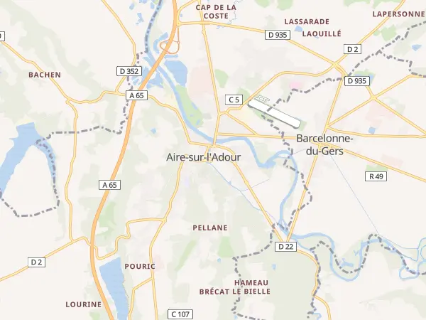 Plan de Aire-sur-l’Adour
