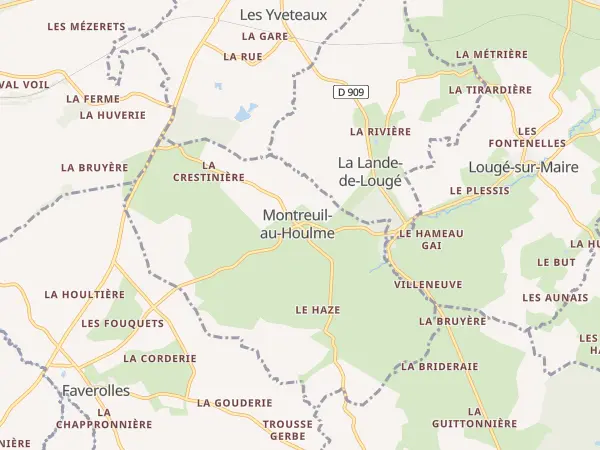 Plan de Montreuil-au-Houlme