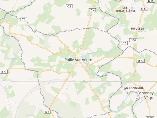 Plan de Poillé-sur-Vègre