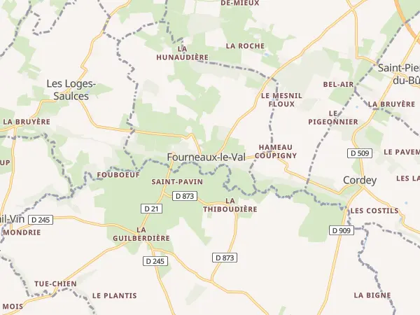 Plan de Fourneaux-le-Val