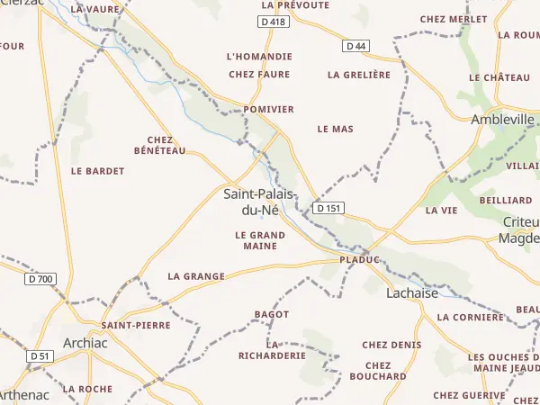 Plan de Saint-Palais-du-Né