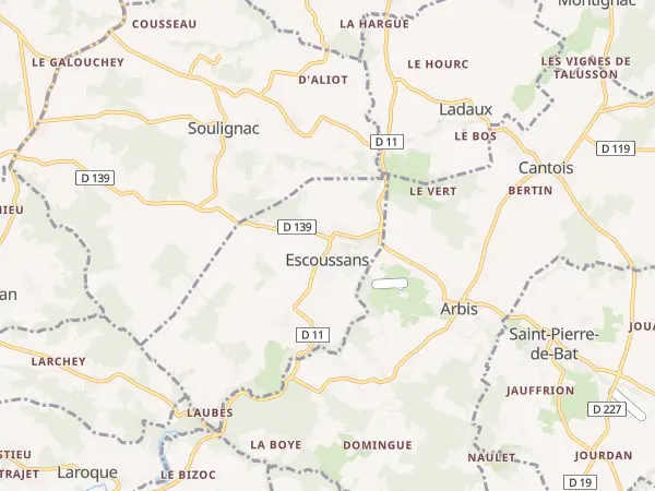 Plan de Escoussans