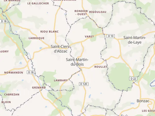 Plan de Saint-Martin-du-Bois