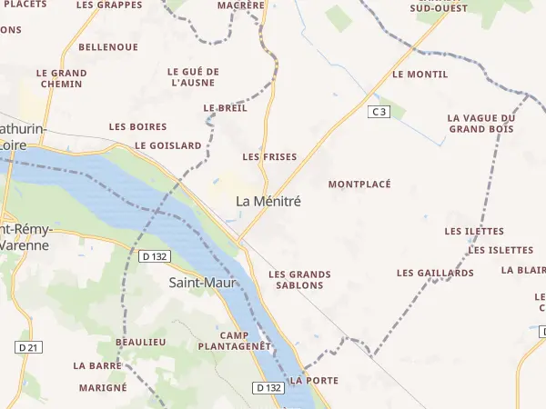 Plan de La Ménitré