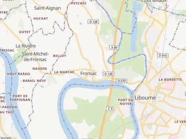 Plan de Fronsac