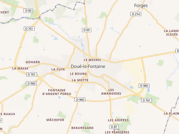 Plan de Doué-en-Anjou
