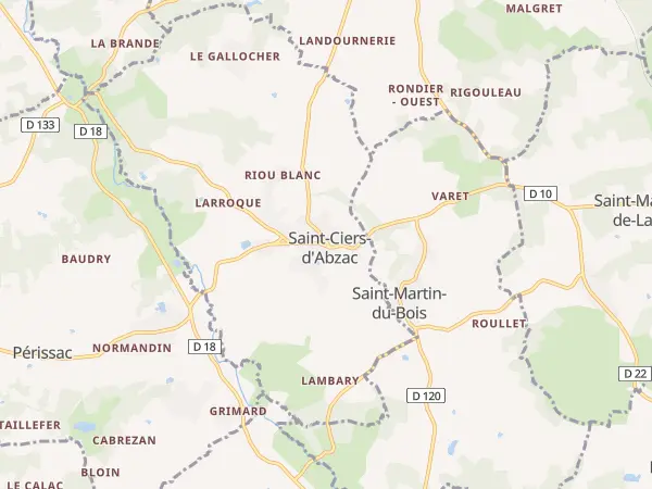 Plan de Saint-Ciers-d’Abzac