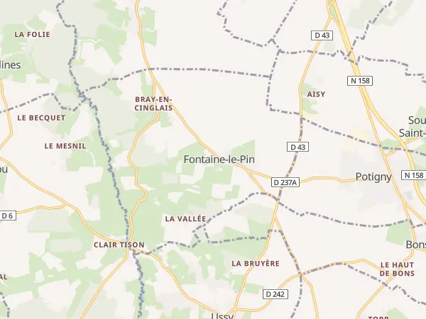 Plan de Fontaine-le-Pin