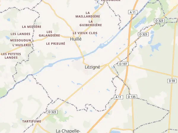 Plan de Huillé-Lézigné