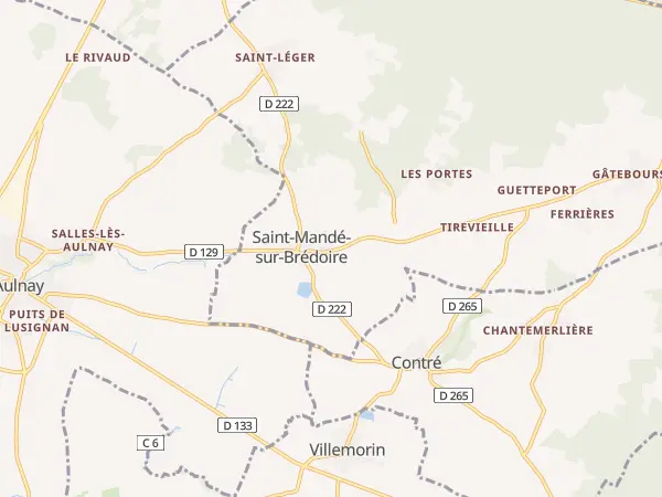 Plan de Saint-Mandé-sur-Brédoire
