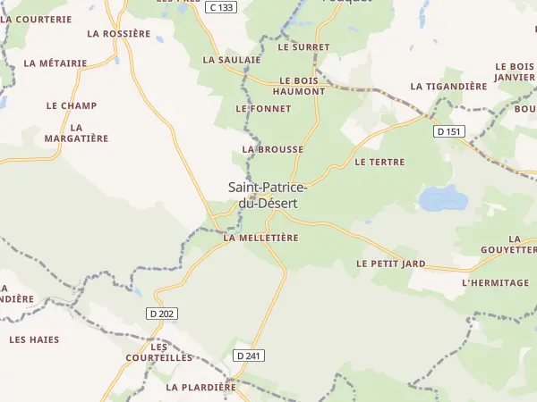 Plan de Saint-Patrice-du-Désert