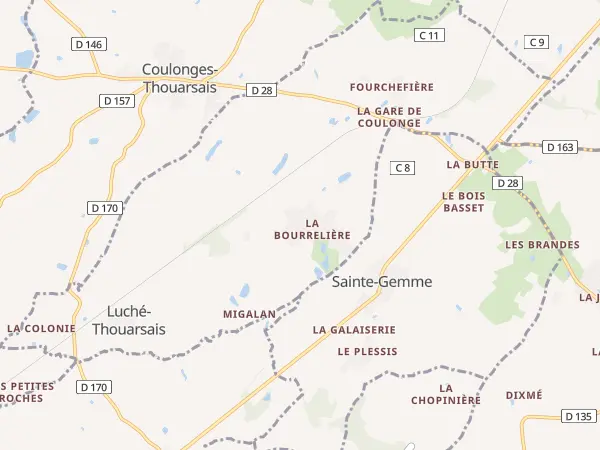 Plan de Luché-Thouarsais