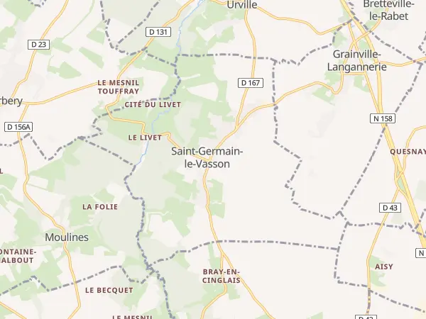 Plan de Saint-Germain-le-Vasson