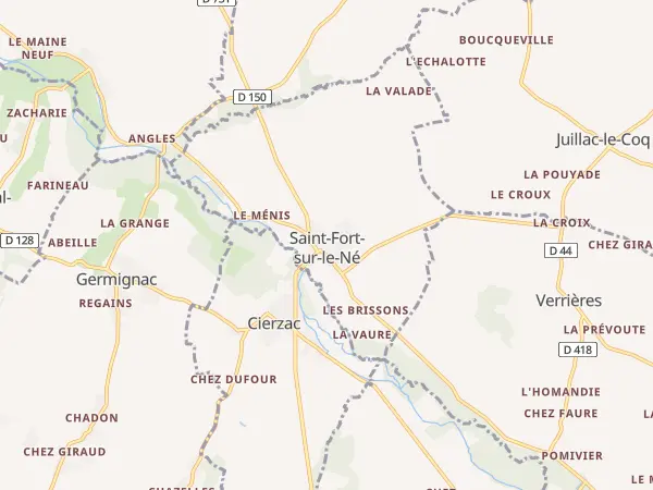 Plan de Saint-Fort-sur-le-Né