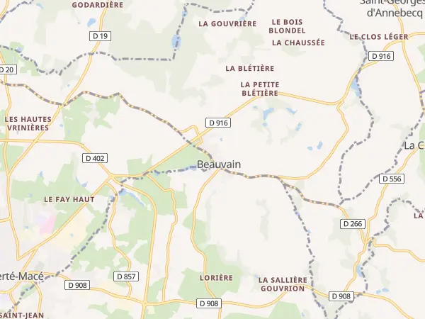 Plan de Beauvain