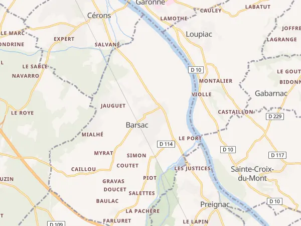Plan de Barsac