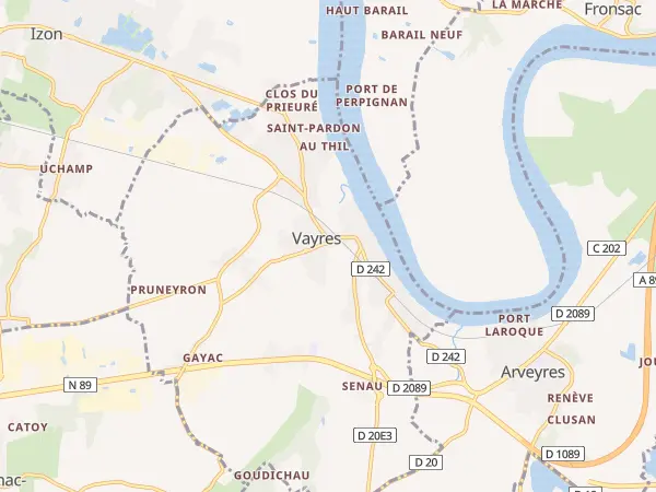 Plan de Vayres