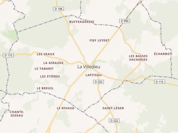Plan de La Villedieu
