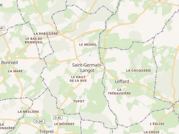 Plan de Saint-Germain-Langot