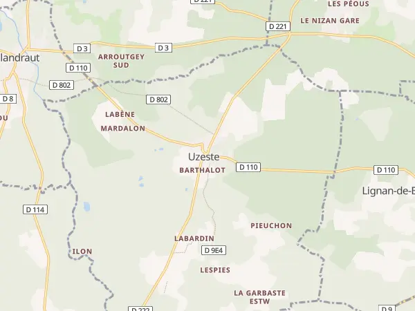 Plan de Uzeste