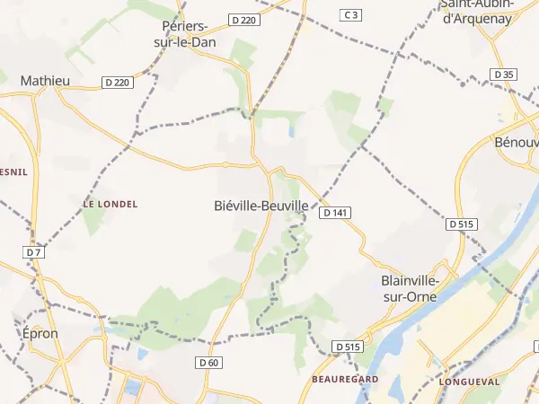 Plan de Biéville-Beuville