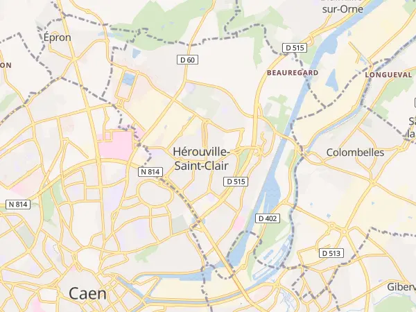Plan de Hérouville-Saint-Clair