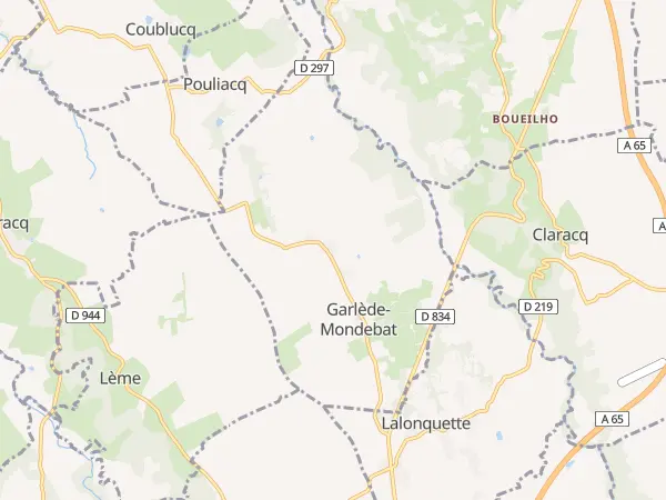Plan de Garlède-Mondebat