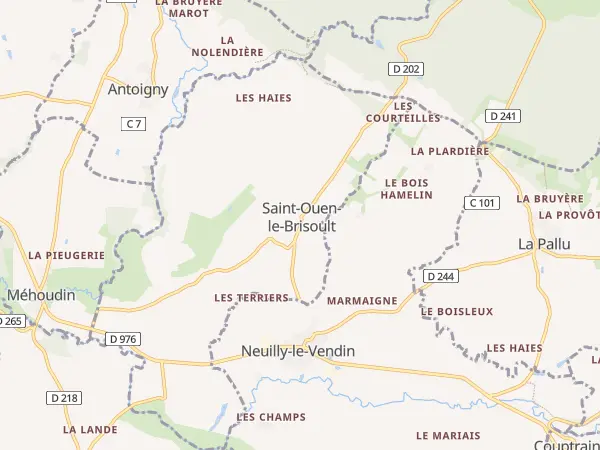 Plan de Saint-Ouen-le-Brisoult