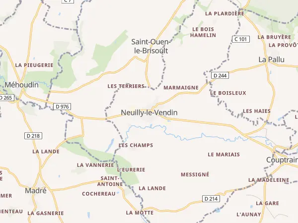Plan de Neuilly-le-Vendin