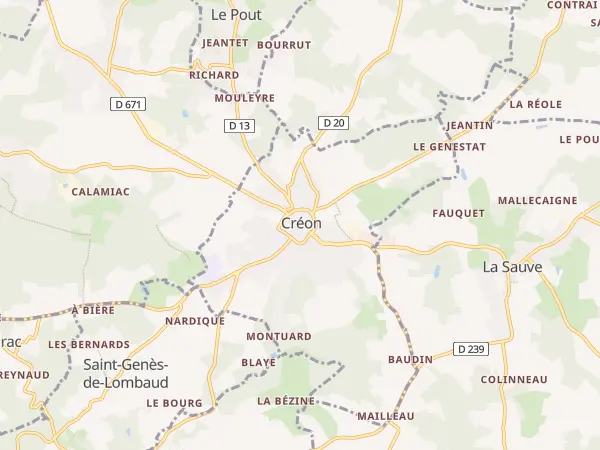 Plan de Créon