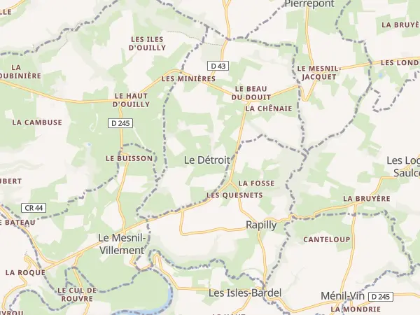 Plan du Détroit