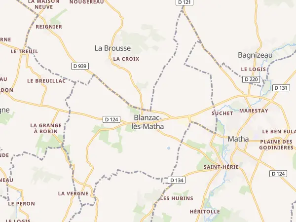 Plan de Blanzac-lès-Matha