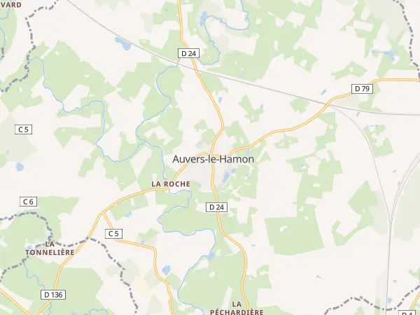 Plan de Auvers-le-Hamon