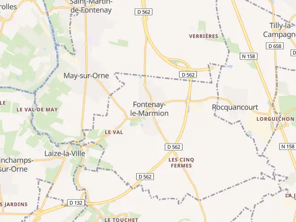 Plan de Fontenay-le-Marmion
