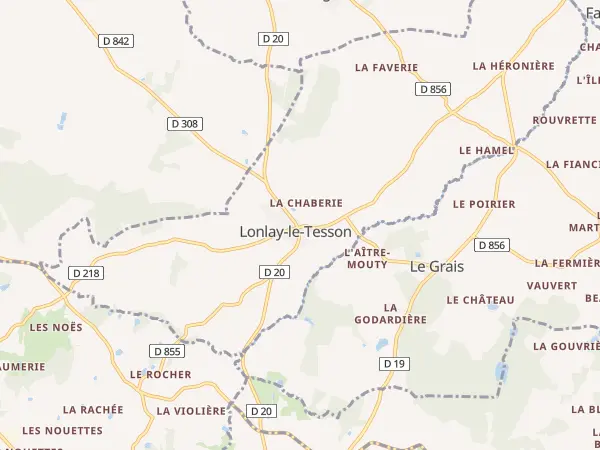 Plan de Lonlay-le-Tesson