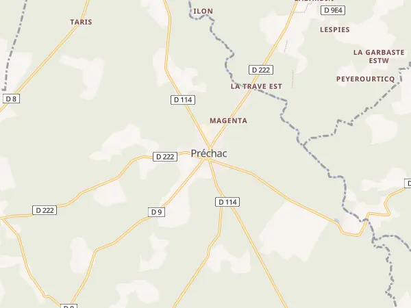 Plan de Préchac