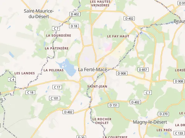 Plan de La Ferté Macé