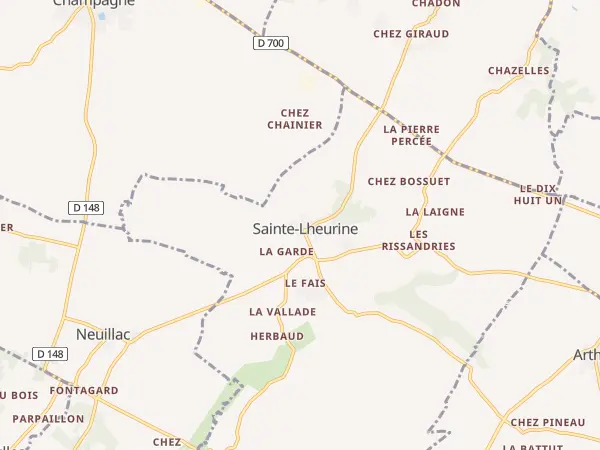 Plan de Sainte-Lheurine