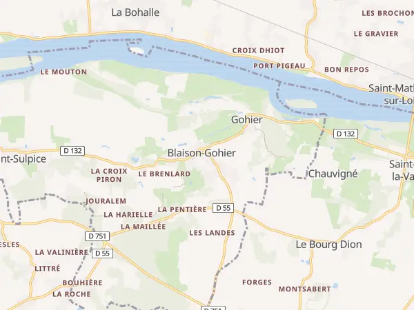 Plan de Blaison-Saint-Sulpice