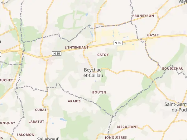 Plan de Beychac-et-Caillau