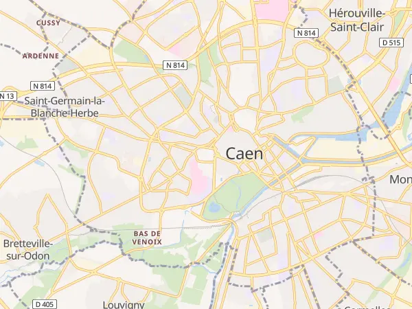 Plan de Caen