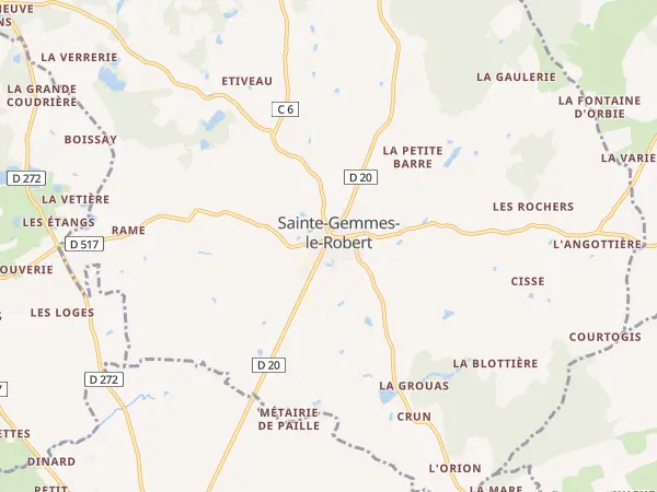 Plan de Sainte-Gemmes-le-Robert