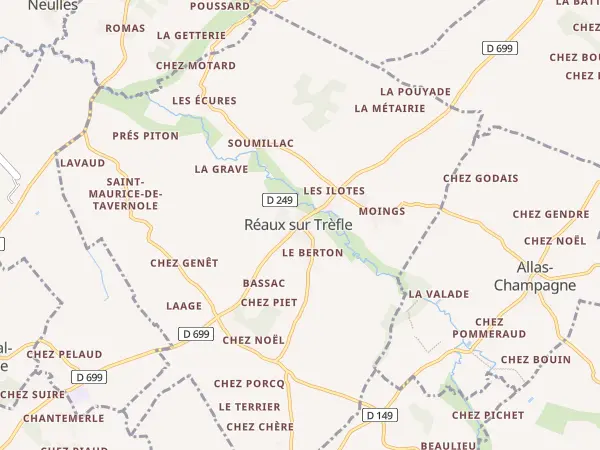 Plan de Réaux sur Trèfle
