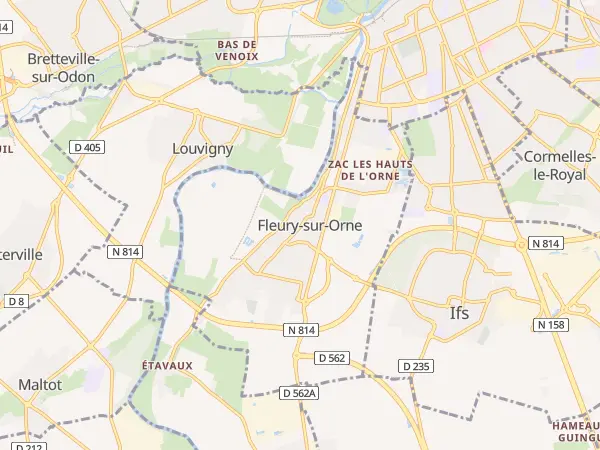 Plan de Fleury-sur-Orne