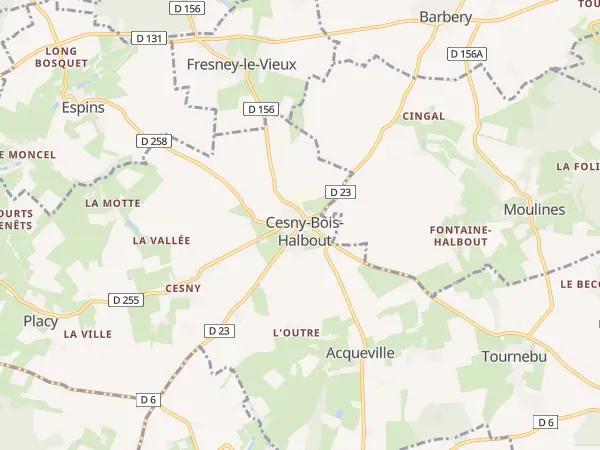 Plan de Cesny-les-Sources